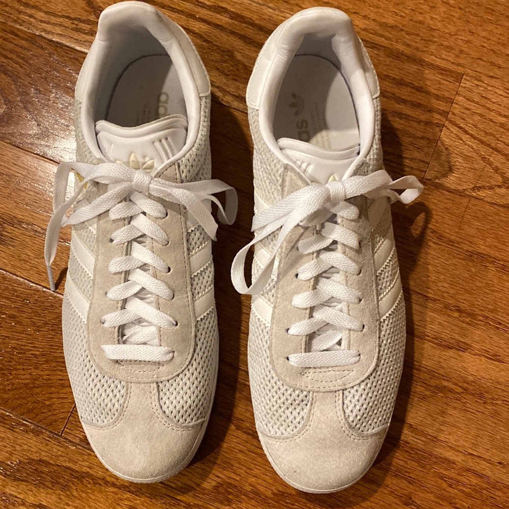 Adidas white Gazelle sneakers!!!